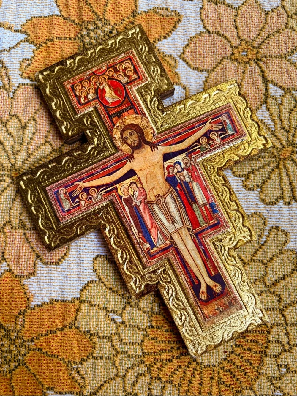 👑⛪✨ Vintage 70s Italian Crucifix Cross ✨⛪👑